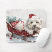 Coton De Tulear Dog Weihnachtsfest Mousepad (Mit Mouse)