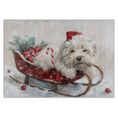Coton De Tulear Dog Weihnachtsfest Schneidebrett (Vorderseite)