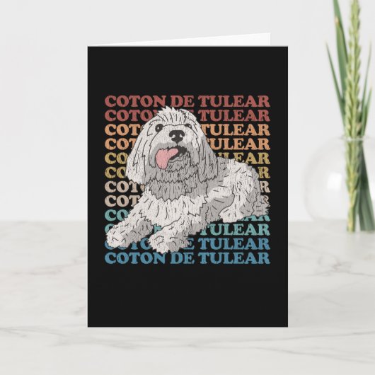 Coton de Tulear | Dogenbesitzer Coton de Tulears Karte (Vorderseite)