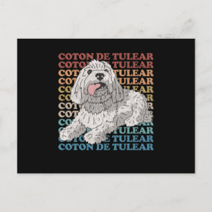 Coton de Tulear Dogenbesitzer Coton de Tulears Postkarte