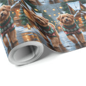 Coton De Tulear Dogs Christmas Snow Holiday Geschenkpapier (Rolleneckpunkt)