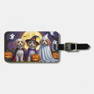 Coton De Tulear Dogs Pumpkin Halloween Funny Gepäckanhänger