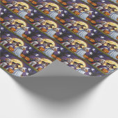 Coton De Tulear Dogs Pumpkin Halloween Funny Geschenkpapier (Ecke)
