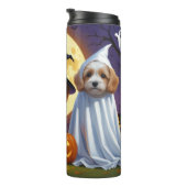 Coton De Tulear Dogs Pumpkin Halloween Funny Thermosbecher (Nach rechts gedreht)