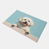 Coton de Tulear Fußmatten Kunst Fußmatte (Schrägansicht)