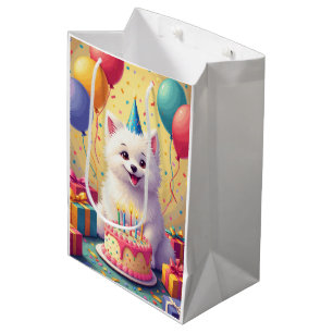 Coton de Tulear Geburtstagsfeier Mittlere Geschenktüte