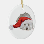 Coton de Tulear - Gewartet Keramik Ornament (Rechts)