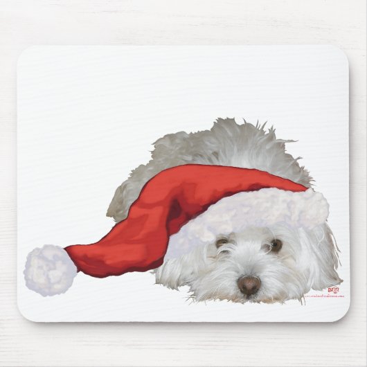 Coton de Tulear - Gewartet Mousepad (Vorne)