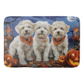 Coton De Tulear Halloween Spooky Badematte (Vorderseite)