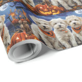 Coton De Tulear Halloween Spooky Geschenkpapier (Rolleneckpunkt)