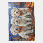 Coton De Tulear Halloween Spooky Geschirrtuch (Vertikal)