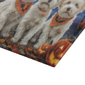Coton De Tulear Halloween Spooky Schneidebrett (Ecke)