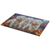 Coton De Tulear Halloween Spooky Schneidebrett (Ecke)