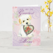 Coton de Tulear Herz Mama Karte (Gelbe Blume)