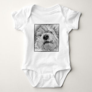 Coton de Tulear Hund Baby Strampler
