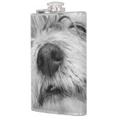 Coton de Tulear Hund Flachmann (Links)