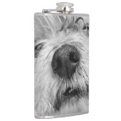 Coton de Tulear Hund Flachmann (Rechts)