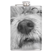 Coton de Tulear Hund Flachmann (Vorderseite)