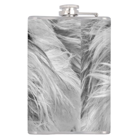 Coton de Tulear Hund Flachmann (Rückseite)