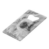 Coton de Tulear Hund Geldbeutel Flaschenöffner (Vorderseite Schrägansicht)