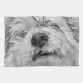 Coton de Tulear Hund Geschirrtuch (Horizontal)