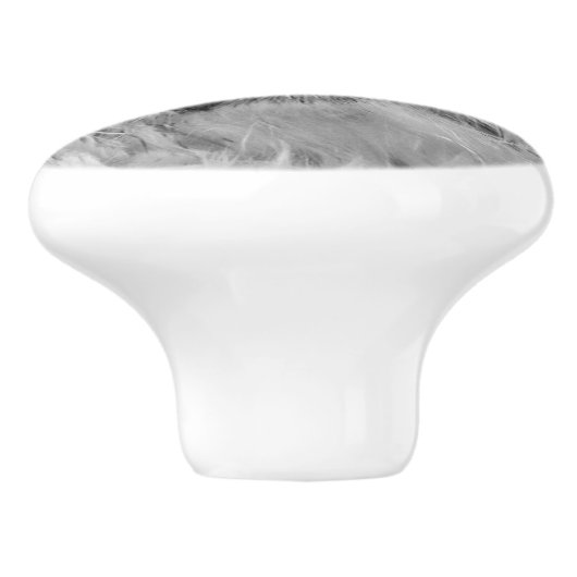 Coton de Tulear Hund Keramikknauf (Seitenansicht)