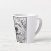 Coton de Tulear Hund Milchtasse (Rechte Ecke)