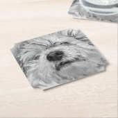 Coton de Tulear Hund Untersetzer (angewinkelt)