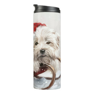 Coton De Tulear Hund Weihnachtsfestlich Thermosbecher