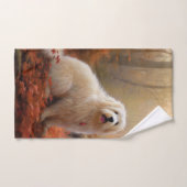 Coton De Tulear im Herbst Leaves Fall Inspiriert Badhandtuch Set (Handtuch)