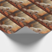 Coton De Tulear im Herbst Leaves Fall Inspiriert Geschenkpapier (Ecke)