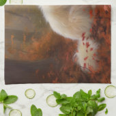 Coton De Tulear im Herbst Leaves Fall Inspiriert Geschirrtuch (Gefaltet)