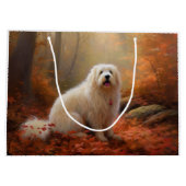 Coton De Tulear im Herbst Leaves Fall Inspiriert Große Geschenktüte (Rückseite)