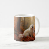 Coton De Tulear im Herbst Leaves Fall Inspiriert Kaffeetasse (VorderseiteRechts)