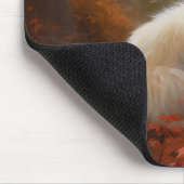 Coton De Tulear im Herbst Leaves Fall Inspiriert Mousepad (Ecke)