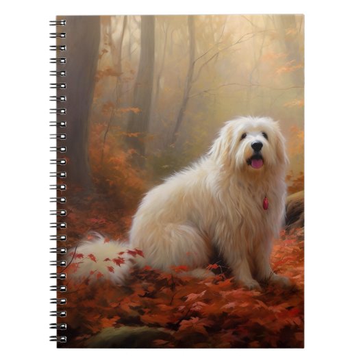 Coton De Tulear im Herbst Leaves Fall Inspiriert Notizblock (Vorderseite)