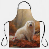 Coton De Tulear im Herbst Leaves Fall Inspiriert Schürze (Vorderseite)