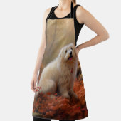 Coton De Tulear im Herbst Leaves Fall Inspiriert Schürze (InSitu)