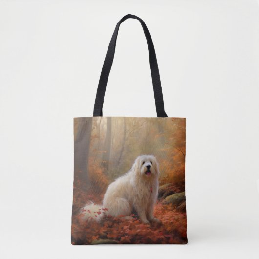 Coton De Tulear im Herbst Leaves Fall Inspiriert Tasche (Vorderseite)