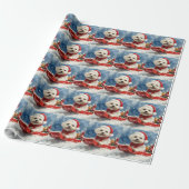 Coton De Tulear in Sledge Let it Snow Christmas Geschenkpapier (Ungerollt)