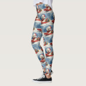 Coton De Tulear in Sledge Let it Snow Christmas Leggings (Links)