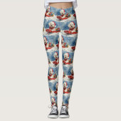 Coton De Tulear in Sledge Let it Snow Christmas Leggings (Vorderseite)