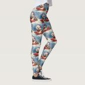 Coton De Tulear in Sledge Let it Snow Christmas Leggings (Rechts)