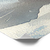 Coton De Tulear in Sledge Let it Snow Christmas Poster (Ecke)