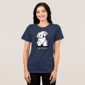 Coton de Tulear KiniArt T - Shirt (Vorderseite voll)