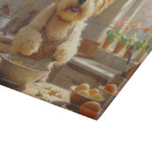 Coton de Tulear Kochen in der Küche Schneidebrett (Ecke)