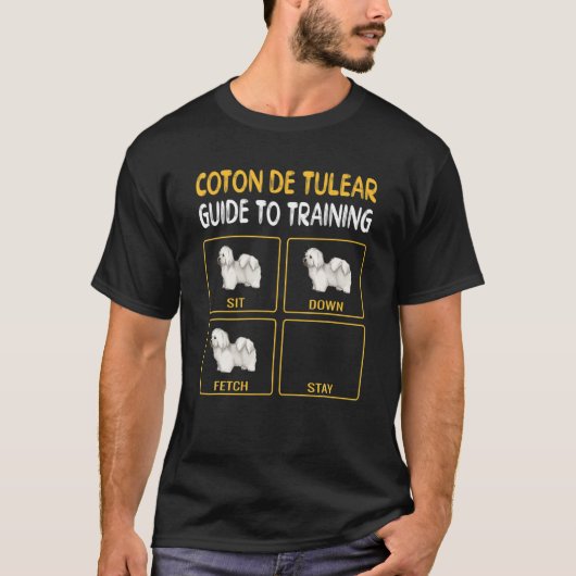 Coton de Tulear-Leitfaden für das Training von Geh T-Shirt (Vorderseite)