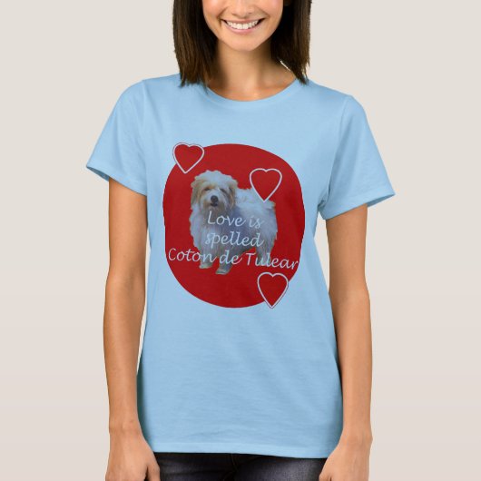 COTON de Tulear Liebe T-Shirt (Vorderseite)