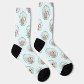 Coton de Tulear Malerei Niedlich Original Haustier Socken (Rechts)