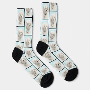 Coton de Tulear Malerei Niedlich Original Haustier Socken